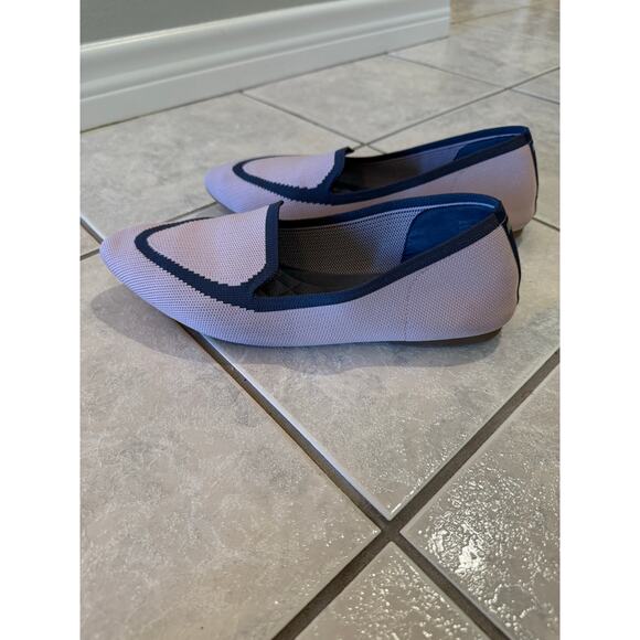 Birdies Women's Blackbird Pink Grey Slip On Fabric Knit Shoes Size 10 Flats - Picture 4 of 9